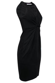 Current Boutique-Bailey 44 - Black Sheath Midi Dress w/ Gathered Front Sz S