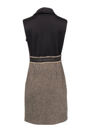 Current Boutique-Bailey 44 - Brown Knit Cowl Neck Sheath Dress Sz S