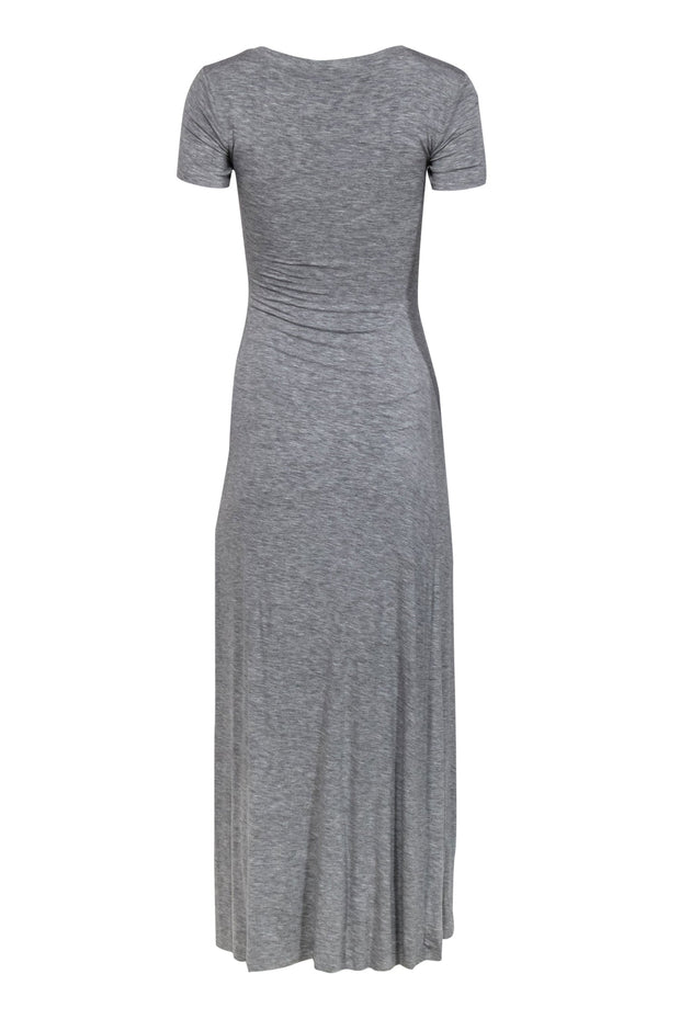 Current Boutique-Bailey 44 - Gray Short Sleeve Maxi Dress w/ Gathered Side Sz XS