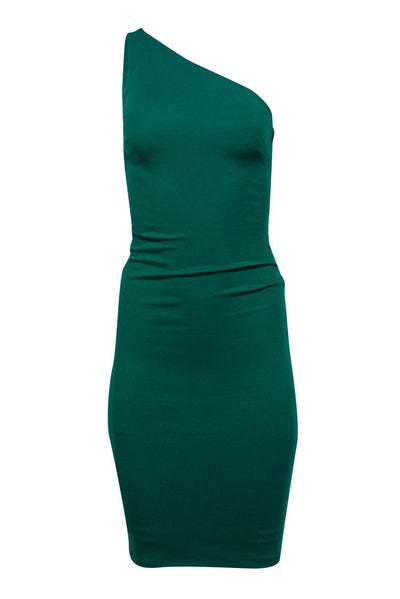 Current Boutique-Bailey 44 - Green Fitted One-Shoulder Dress Sz XS