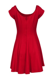 Current Boutique-Bailey 44 - Red Cap Sleeve Fit & Flare Scoop Neck Dress Sz L