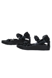 Current Boutique-Balenciaga - Black Leather Strappy Platform Sandals w/ Studs Sz 8.5
