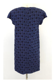 Current Boutique-Bally - Blue & Black Textured Cotton Blend Dress Sz 4