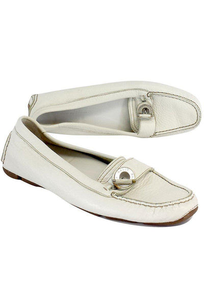 Current Boutique-Bally - White Leather Loafers Sz 6