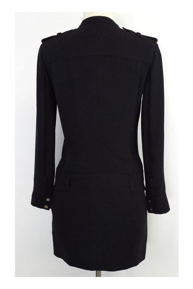 Current Boutique-Barbara Bui - Black Long Sleeve Shift Dress Sz XS