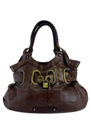 Current Boutique-Barbara Bui - Brown Leather Lock Charm Bag