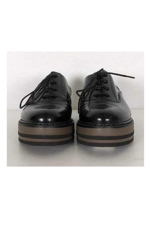 Current Boutique-Barney's New York - Black Platform Loafers Sz 6