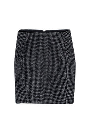 Current Boutique-Barney's New York - Black & White Tweed Pencil Skirt Sz 2