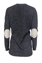 Current Boutique-Barrie - Grey Cashmere Sweater w/ Elbow Pads Sz M