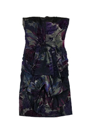 Current Boutique-Betsey Johnson - Grey & Purple Print Dress Sz 0