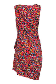 Current Boutique-Betsey Johnson - Multicolor Heart Print Sleeveless Ruched Sheath Dress Sz 10