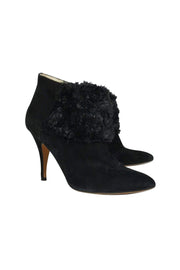 Current Boutique-Bettye Muller - Black Suede Ankle Booties Sz 9