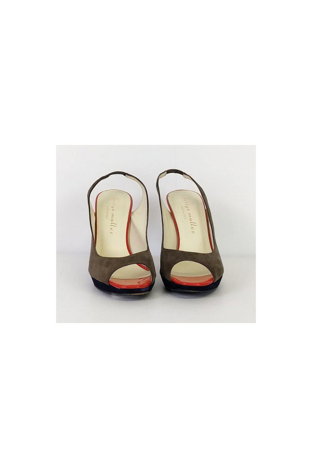 Current Boutique-Bettye Muller - Taupe Suede Slingbacks Sz 8.5