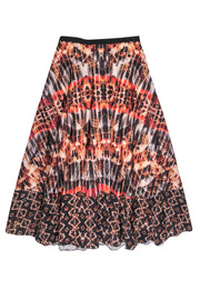 Current Boutique-Bhanuni - Multicolor Kaleidoscope Satin Maxi Skirt Sz L