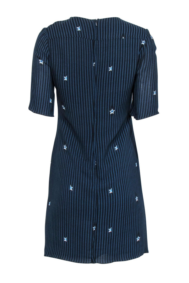 Current Boutique-Bimba y Lola - Navy & Black Striped Short Sleeve Dress Sz S
