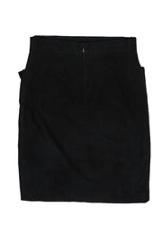 Current Boutique-Black Halo - Black Faux Suede Pencil Skirt Sz 2