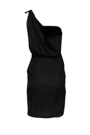 Current Boutique-Black Halo - Black One-Shoulder Asymmetrical Dress Sz S