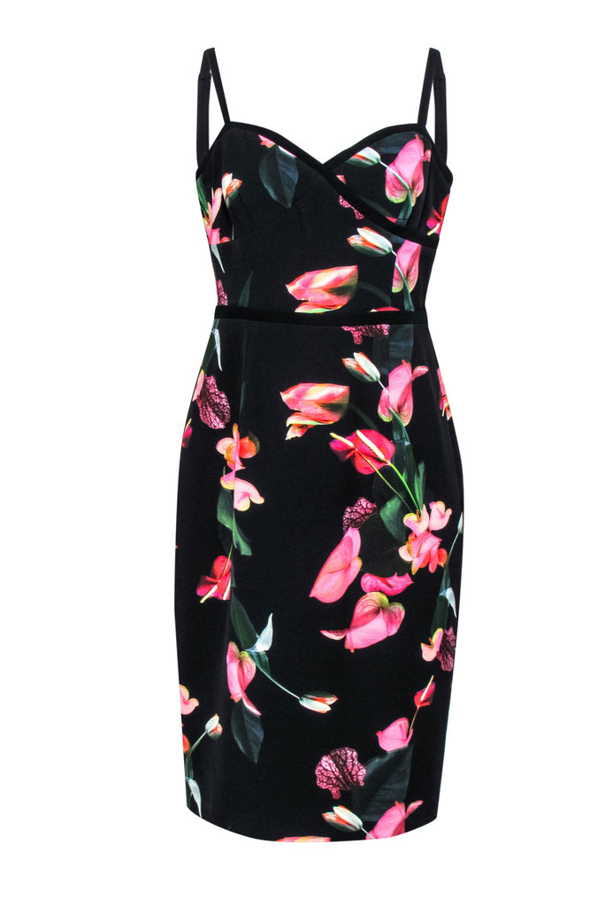 Black halo outlet floral dresses