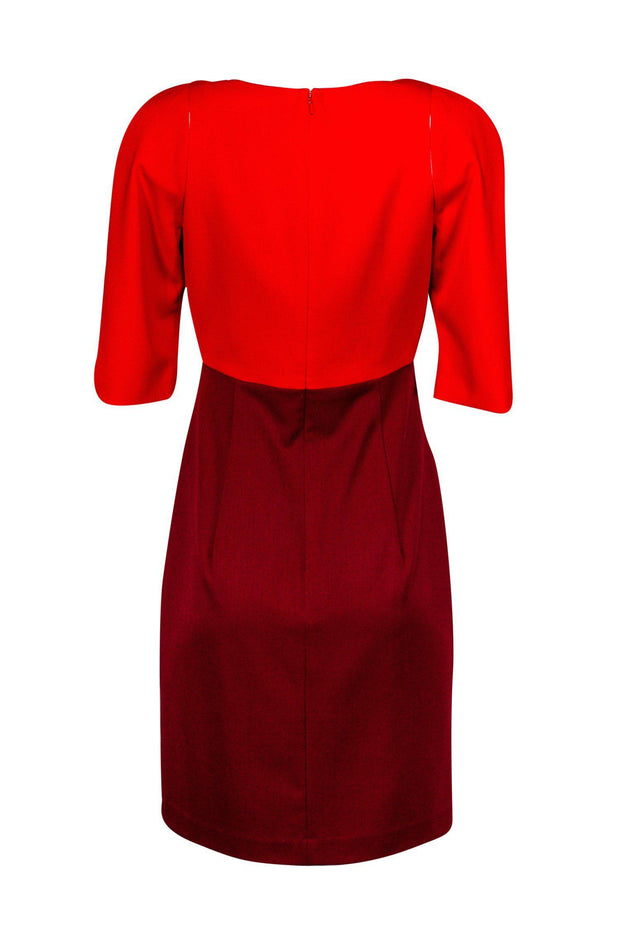 Current Boutique-Black Halo - Red & Burgundy Cut Out Dress Sz 6