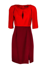 Current Boutique-Black Halo - Red & Burgundy Cut Out Dress Sz 6