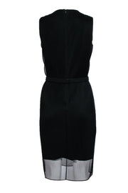 Current Boutique-Boss - Black Pleated Tulle Sleeveless Dress Sz 6