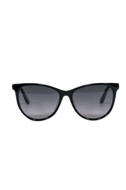 Current Boutique-Bottega Veneta - Black Cat Eye Sunglasses