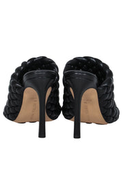 Current Boutique-Bottega Veneta - Black Quilted Leather Mule Heel Sz 8