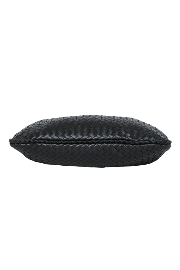 Current Boutique-Bottega Veneta - Black Woven Leather "Intrecciato" Hobo Bag