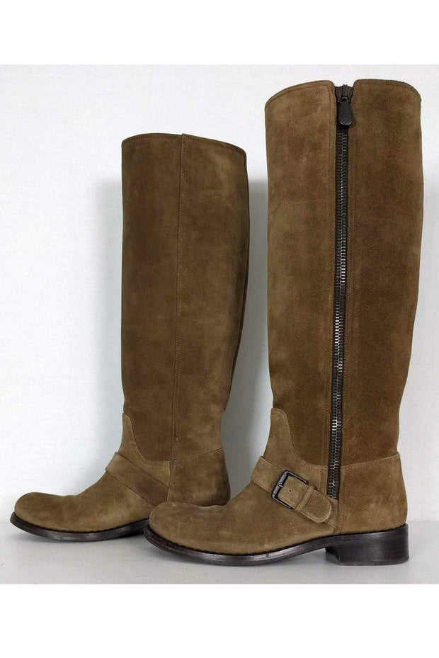 Current Boutique-Bottega Veneta - Brown Suede Boots Sz 9