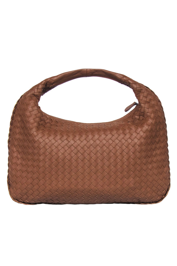 Current Boutique-Bottega Veneta - Brown Woven Leather Hobo Bag