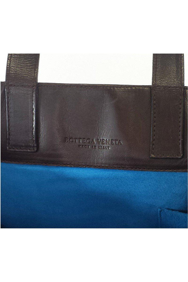 Current Boutique-Bottega Veneta - Brown Woven Leather Tote Bag