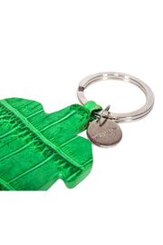 Current Boutique-Bottega Veneta - Green Alligator Turtle Keychain