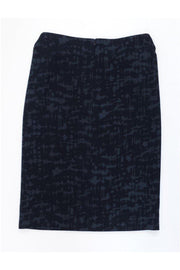 Current Boutique-Bottega Veneta - Grey & Black Print Wool Pencil Skirt Sz 8