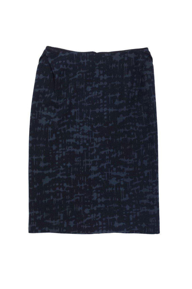 Current Boutique-Bottega Veneta - Grey & Black Print Wool Pencil Skirt Sz 8