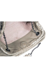 Current Boutique-Bottega Veneta - Olive Green Woven Handbag w/ Chain Strap