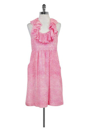 Current Boutique-Britt Ryan - Pink Dotted Dress Sz 8