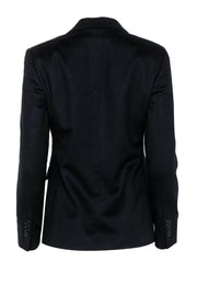 Current Boutique-Brooks Brothers - Black Cashmere Two-Button Blazer Sz 4P