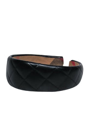 Current Boutique-Burberry - Black Quilted Leather Headband