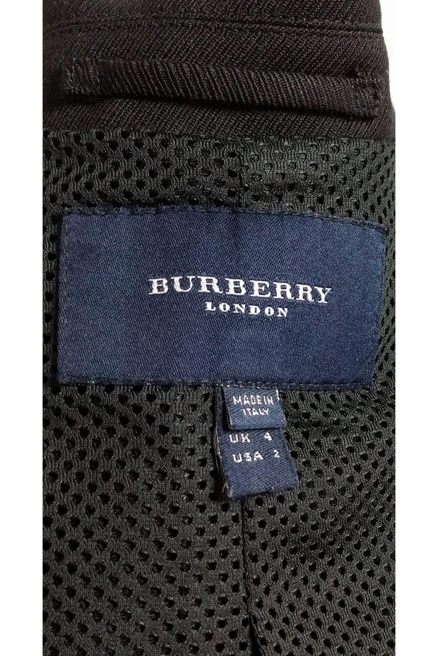 Current Boutique-Burberry - Black Wool Jacket Sz 2