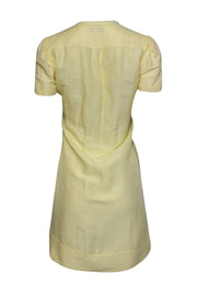 Current Boutique-Burberry London - Yellow Linen & Silk Shift Dress Sz 6