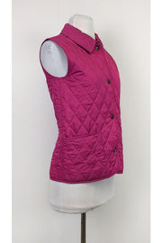 Current Boutique-Burberry - Pink Quilted Vest Sz S