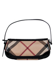 Current Boutique-Burberry - Plaid Leather Baguette Shoulder Bag w/ Patent Accents