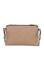 Current Boutique-Burberry - Tan Textured Leather Crossbody w/ Gold Chain Strap