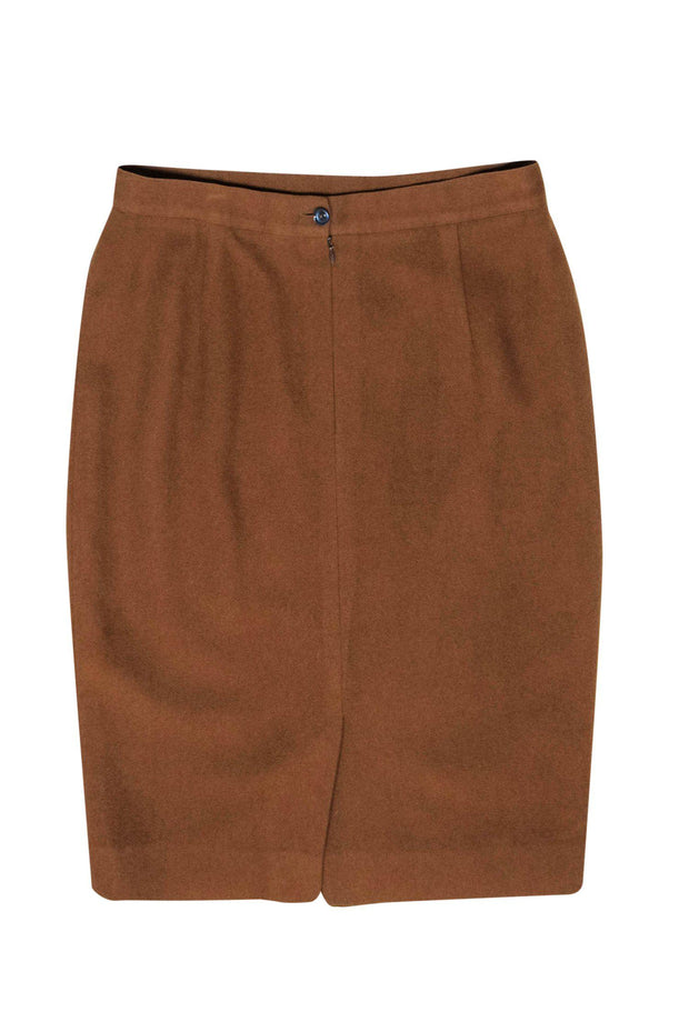 Current Boutique-Burberry - Vintage Brown Wool Pencil Skirt Sz 6