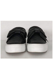 Current Boutique-Buscemi - Black Quilted Bow Skate Sneakers Sz 9