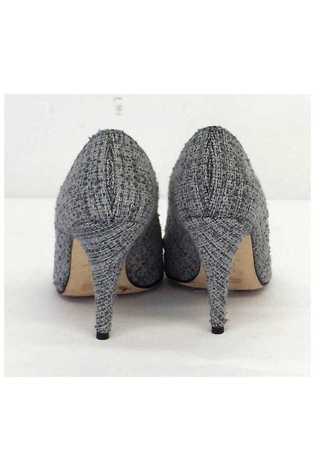 Current Boutique-Butter - Grayson Tweed Embellished Peep Toe Pumps Sz 6.5