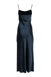 Current Boutique-C/MEO Collective - Navy Satin Empire Waist Maxi Slip Dress Sz XS