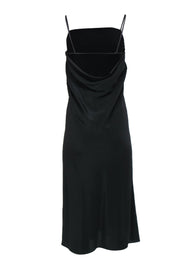 Current Boutique-COS - Black Sleeveless Strappy Silk Maxi Slip Dress Sz 4