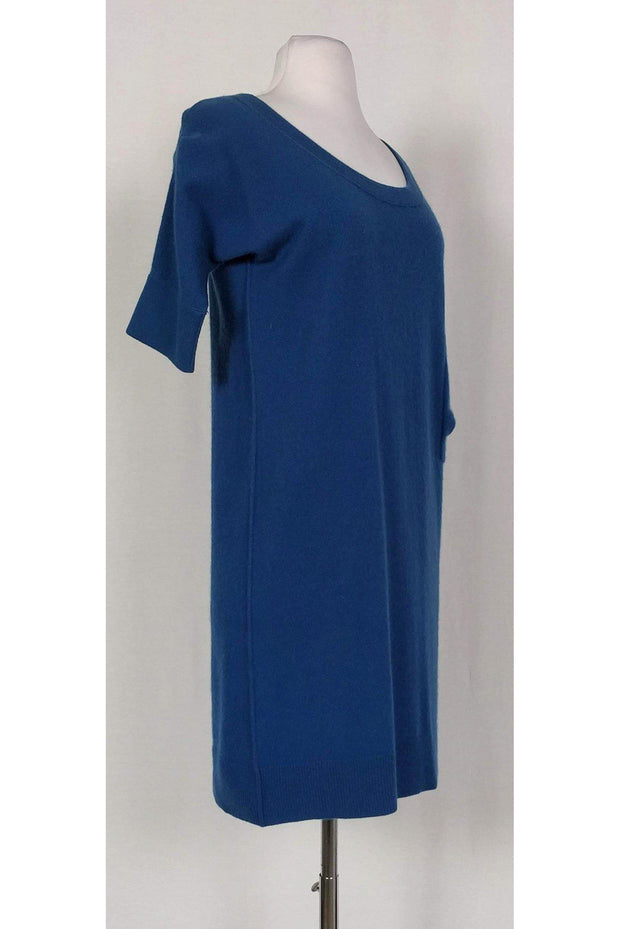 Current Boutique-Calypso - Blue Cashmere Dress Sz S