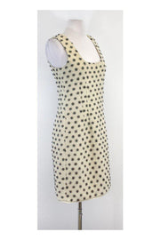 Current Boutique-Calypso - Cream Felted Wool Polka Dot Dress Sz 4